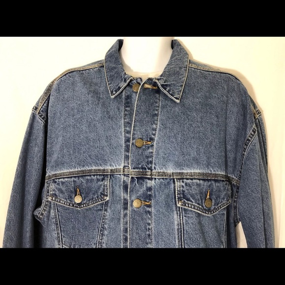 Vintage Eddie Bauer Outdoor Denim Blue Jean Jacket - Picture 4 of 7